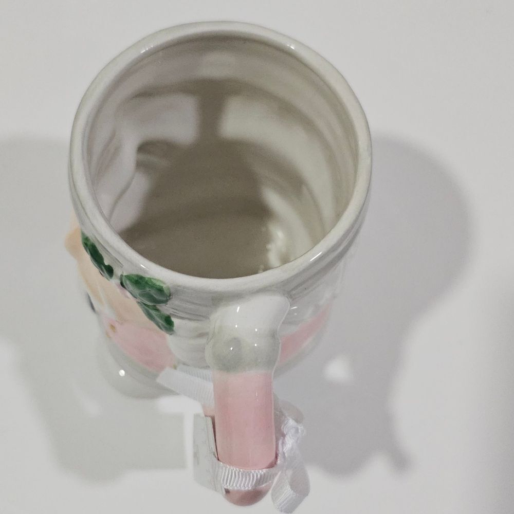 Festive Nutcracker Ceramic Mug - Pink and White Christmas Mug - Picture 5 of 5